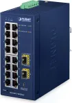 PLANET IP30 t&ouml;&ouml;stuslik L2/L4 16-pordiline hallatav L2/L4 Gigabit Ethernet (10/100/1000) sinine (IGS-4215-16T2S-U)
