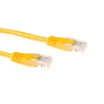 ACT kollane 1 meeter U/UTP CAT5E paigakaabel RJ45 pistikutega