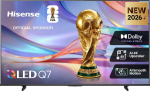 TV Hisense 50Q7S 50 tolli (127 cm) QLED 4K Ultra HD Smart TV, Direct-LED, HomeOS, Wi‑Fi, must
