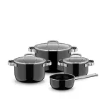 WMF Fusiontec Mineral Pro k&ouml;&ouml;gin&otilde;ude komplekt, 4-osaline, must (3201114028)