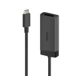 Hama 00202034 videokaabli adapter 0.15 m USB USB-C HDMI + DisplayPort Must