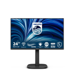 Monitor Philips 24B2U3601 23,8-tolline (60,5 cm) IPS Quad HD 2560x1440, USB 3.2 jaotur, USB-C, k&otilde;larid, k&otilde;rguse reguleerimine, VESA, must