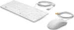 HP USB klaviatuur ja hiir Healthcare Edition t&auml;issuuruses juhtmega valge