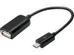 Sandberg OTG-adapter MicroUSB M - USB F, Micro-USB B, USB A, USB 2.0, Isane/Emane, 0,48 Gbit/s, Must