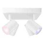 SIGNIFY WiZ IMAGEO 4-Spot Ceiling Spotlight Square Tunable White & Color White