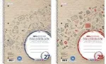 LANDR&Eacute; College Block Recycled DIN A4 ruuduline 80 lehte punane vasaku ja parema veeruga 100% taaskasutatud paber - 1 tk (400146724)
