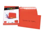 ELCO Color &Uuml;mbrik C6 (114 x 162 mm), aknata, isekleepuv, 100 g/m&sup2;, punane, 25 tk (74634.92)