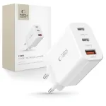 Tech-Protect NC30W 3-Port USB-C & USB-A seinadapter 30W Valge