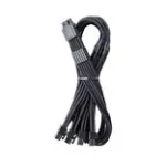 CableMod C-Series Pro ModMesh 16‑Pin to 4&times;8‑Pin Sleeved toitekaabel Corsair Type 4 ja 3 toiteplokkidele, 60 cm, must