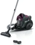 Silindertolmuimeja Bosch BGC05AAA1 &mdash; 700 W, 1,5 L kotita, HEPA 12, teleskoopne roostevabast terasest toru, 9 m ulatus, hall