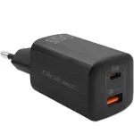 Qoltec 50766 mobiilseadme laadija s&uuml;learvutile, kaasaskantavale m&auml;ngukonsoolile, powerbankile, nutitelefonile, nutikellale, tahvelarvutile, must, vahelduvvoolu kiirlaadimine, siseruumides