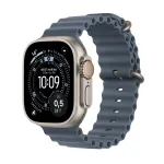 APPLE Watch Ultra 3 (2025) LTE 49mm titaankorpus ookeanirihmaga - sinine