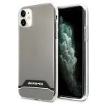 AMG AMHCN61TCBW k&otilde;va kate iPhone 11 / XR 6,1 tolli &ndash; l&auml;bipaistev elektroonilise musta ja valge raamiga