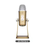 BOYA BY-PM700G USB kondensaatormikrofon 4 polaarmustriga, 24-bit/48kHz, helitugevuse ja vaigistuse juhtimine, k&otilde;rvaklappide kuulamine, PC/Mac jaoks
