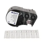 BRADY BMP51/BMP53/M511 FreezerBondz sildid - 25,40 mm x 12,70 mm, valge, matt, p&uuml;siv akr&uuml;&uuml;l, 2500 silti/rull (B-490)