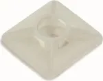 CIMCO kaablivitsa kinnitusalus 27x27 mm looduslik PA66 liim-/kruvikinnitus kuni 9 mm kaablivitsadele 181384