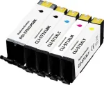 Renkforce &uuml;hilduv 5-osaline suure mahutavusega tindikassettide komplekt Canon PGI-570PGBK XL, CLI-571BK XL, CLI-571C XL, CLI-571M XL, CLI-571Y XL jaoks (must, fotomust, ts&uuml;aan, magenta, kollane) RF-6952434