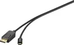 Renkforce RF-4538166 USB-C - DisplayPort adapterkaabel 1,8m must 4K@60Hz