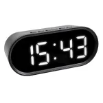 TFA Dostmann Digitaalne &auml;ratuskell LED-valgustuvate numbritega, ovaalne, must, 0-50 &deg;C, &deg;F/&deg;C (60.2025.01)
