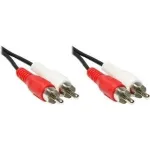 GoodConnections Stereo RCA helikaabel, 2x RCA isane - 2x RCA isane, 1,5 m, must 5901-D