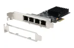 EXSYS EX-6083 PCIe x4 Gigabit Ethernet 4-pordiline madalprofiiliga v&otilde;rgukaart