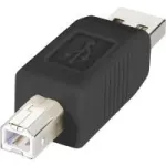 Renkforce USB 2.0 adapter, A isane B isasele, kullatud kontaktid, must