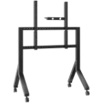 Mobiilne telerialus ONKRON TS2081-B 70&ndash;110-tollistele teleritele, must, ratastel terasest p&otilde;randakinnitus, 125 kg kandev&otilde;ime, VESA 200x200&ndash;1000x800