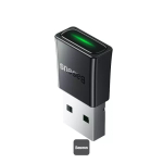 Baseus BA07 Mini Bluetooth-adapter arvutile, USB 5.3 juhtmevaba Bluetooth-dongelvastuv&otilde;tja - Must