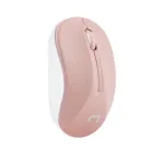 Wireless RF Optical hiir NATEC Toucan Office &mdash; Ambidextrous, 1600 DPI, 3 Buttons, Wheel, Valge/Pink