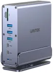 Dokkimisjaam Unitek D1135AGY01 DisplayLinki adapter kolmekordse 4K toega, 15-&uuml;hes, 15 W PD laadimine