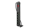 Pikendusjuhe Lanberg SP1-05F-0500-BK 5m 5 vahelduvvoolupistikut Siseruumides Must