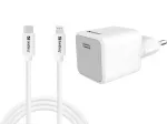 Vahelduvvoolulaadija Sandberg 20W USB-C + Lightning 1M kiirlaadimine, valge