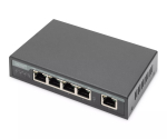 Digitus 4 pordiga Gigabit 4PPoE pikendaja 802.3at 60W Must