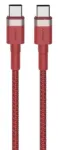 USB-C &ndash; USB-C kaabel Orsen S53, 1 m, 3 A, punane