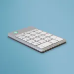 R-Go Tools numbriklahvistik R-Go Numpad Break, ergonoomiline numbriklahvistik koos pausitarkvaraga, bluetooth, valge