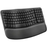 Wave Keys juhtmevaba ergonoomiline klaviatuur - GRAPHITE - NLB - 2.4GHZBT - NA - CENTRAL-419 - UNIVERSAL
