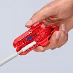 Eemaldust&ouml;&ouml;riist Knipex ErgoStrip PV 16 95 03 PV-kaablitele, reguleeritav t&otilde;kis, ergonoomiline k&auml;epide