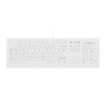 Contour Design Active Key Contour ClassicClean Meditsiiniline klaviatuur eemaldatava kaanega, t&auml;issuuruses, juhtmega, valge, DE C8100