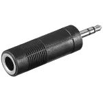 Goobay Peakomplekti AUX-adapter 3,5 mm isane 6,35 mm emane must