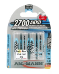 aku AA HR6 Ansmann Blister 4 X Accu 2700mAh