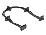 SATA-kaabel DeLOCK 60395 0,4 m SATA 15 kontakti 4 x SATA 15 kontakti must