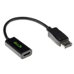ACT AK3994 DisplayPort pistik &ndash; HDMI-A pesa adapterkaabel, must