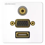 Pistikupesa HDMI VGA 3,5 mm Kindermann 7456000586