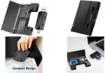LogiLink CR0049 USB 3.2 Gen 1 SD/microSD m&auml;lukaardilugeja kaardihoidlaga, must