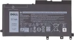aku for Dell laptops, 51Wh, 3‑cell, &Uuml;hilduv with select Dell models