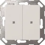 Seinal&uuml;liti klahv Gira Taster Wippe KNX 2-kohaline, puhas valge (mudel 517303)