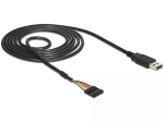 USB-kaabel DeLOCK 1,8m USB2.0-A/TTL 6-p Must