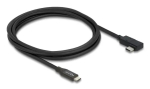 DELOCK koaksiaalne USB4 Gen 3x2 40 Gbps USB-C&ndash;USB-C nurga vasak/parem PD 3.1 240 W kaabel, 2 m