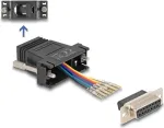 Gender changer adapter DELOCK 67087 &mdash; D-Sub 15 (HD) female to RJ12 must