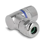 DeLOCK M12 pistik A-kodeeringuga 4 kontaktiga emane 90&deg; nurga all metallist